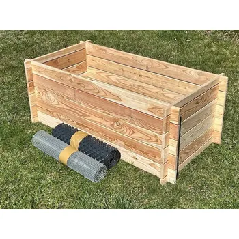 Zahradní dekorace ZahradniDekorace Vyvýšené záhony - modřínové dřevo, NATUR II 70x135, výška 50 cm