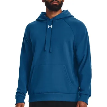 Pánská mikina Mikina s kapucí Under Armour UA Rival Fleece Hoodie-BLU 1379757-426 Velikost S