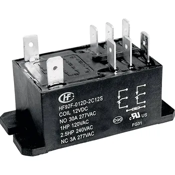 Cívka Hongfa HF92F-240A5-2C21S, HF92F-240A5-2C21S zátěžové relé, monostabilní, 1 cívka, 277 V/AC, 30 A, 1 ks