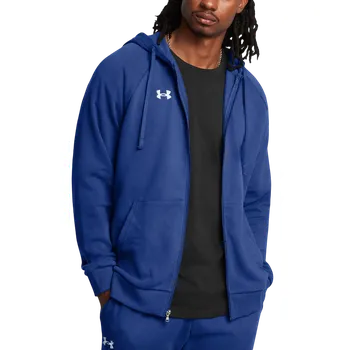 Pánská mikina Mikina s kapucí Under Armour UA Rival Fleece FZ Hoodie 1379767-432 Velikost XXL