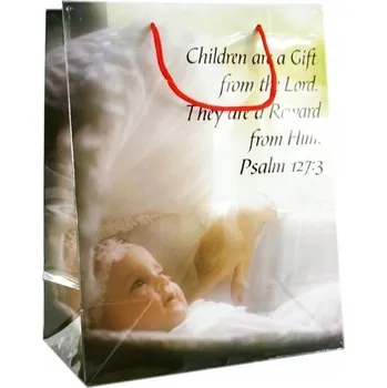 Dárková taška Prezentační náboženská dárková taška velikosti L "Žalmy - Dítě", 33x26 cm.