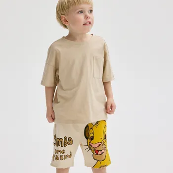 Reserved - Bavlněné kraťasy The Lion King - krémová - 4757S-01X - 4757S-01X-104