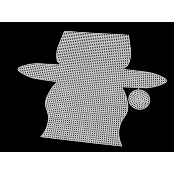 Plastová kanava, mřížka na kabelku / peněženku - bílá 23 x 30 cm