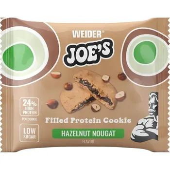 Weider Joe´s Filled Protein Cookie 60g, plněný proteinový koláček s nízkým podílem cukru Varianta: Peanut Butter