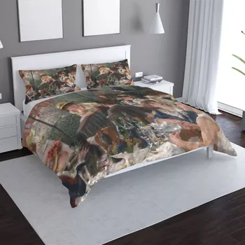 Povlečení Saténové povlečení Snídaně veslařů - Auguste Renoir - Sablio - 140x200 / 90x70