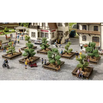 Modelová železnice NOCH 21546 balíček se stromem zelená