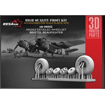Plastikový model RESARM 1/48 Bristol Beaufighter wheels type 1 (TAM)