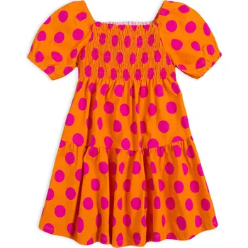 Dívčí šaty Dívčí šaty KYLY PUNTÍKY oranžové Velikost: 92
