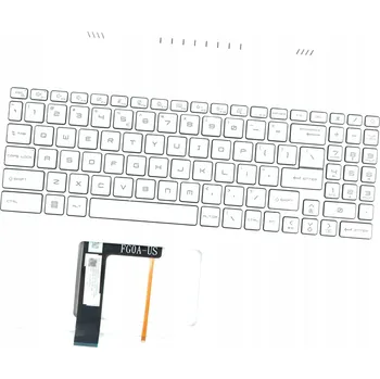 Náhradní klávesnice pro notebook Klávesnice pro MSI Sword 17 A11UC A11UCX A11UD LED 17.3" s opěrkou dlaní a krytem