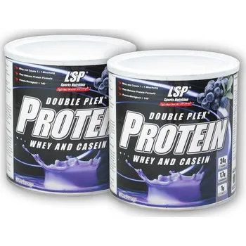 Protein LSP Nutrition 2x Double Plex 750g whey casein Jahoda + DÁREK