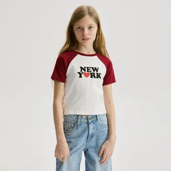 Reserved - Bavlněné tričko s aplikací - červená - 845GB-33X - 845GB-33X-140