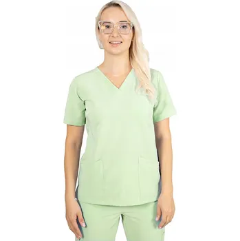 Dámská mikina MIKINA ZDRAVOTNICKÁ dámská elastická moderní SCRUBS s viskózou EMILY MATCHA M