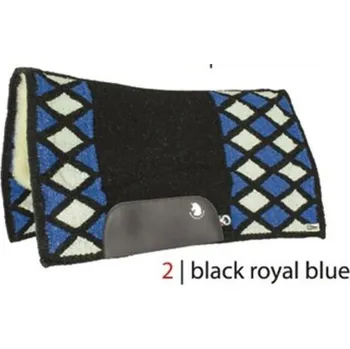 Westernová deka pod sedlo BURIONI Show černá/modrá