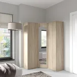Rohová šatní skříň Emi 40