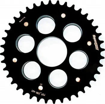 Řetězová sada pro motocykl Rear sprocket STEALTH with alloy disc SUPERSPROX STEALTH with alloy disc RSA-737_530:40-BLK černá 40 zubů, 520 RSA-737_530:40-