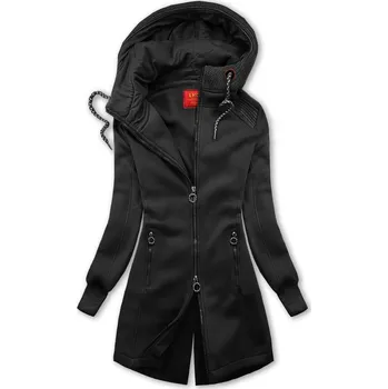 Dámská mikina Černá mikina s ozdobným pletením