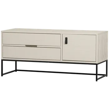 Televizní stolek WOOOD Dřevěný TV stolek SILAS 120 cm světlý