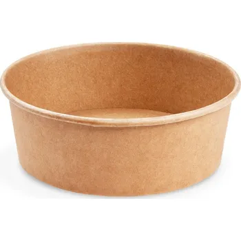Jednorázové nádobí Papírová miska (FSC Mix/PE) kraft 1300 ml / prům. 185mm / 82813