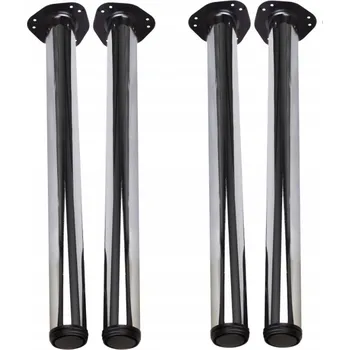 Noha ke stolu Leba, kovová chromovaná, 71 cm, 4 ks