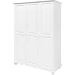 Skříň 3dveřová 8863B bílý lak