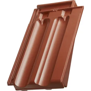 pálená krytina Tondach - Francouzská 14 ŠL - okrajová pravá, tmavě hnědá engoba