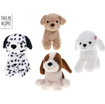 plyšák Mikro trading Take Me Home - Pejsek plyšový - sedící - 19 cm