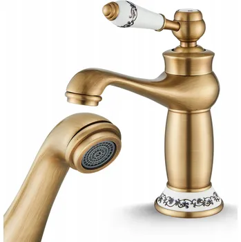 Vodovodní baterie Stojánková umyvadlová baterie Ari OLDceramic Retro mosaz