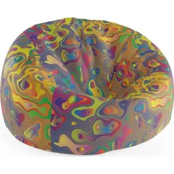 Sedací pytel Sablio Sedací vak Cocoon Barevné skvrny - 75 x 45 x 35 cm