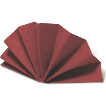 Papírový ubrousek Ubrousky DekoStar, bordové (PAP) 38 x 38 cm [50 ks]