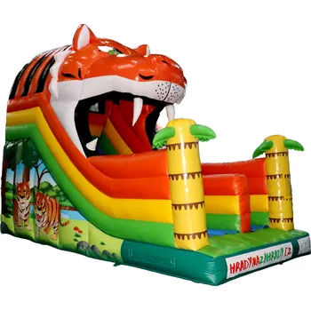 Skákací hrad Nafukovací skluzavka | Tiger - tygr | CZ Certifikace | Profi provedení |