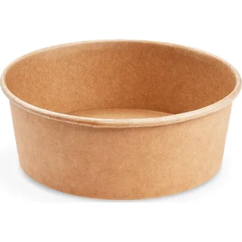 Jednorázové nádobí Papírová miska (PAP/PE) kraft 500ml / prům.150mm / 82750