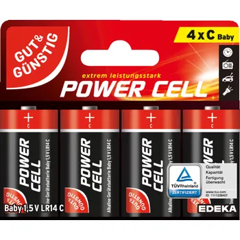 Článková baterie G&G Alkalické baterie C (LR14) 4ks