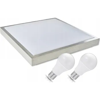 Stropní Svítidlo čtvercový Kobi stříbrný