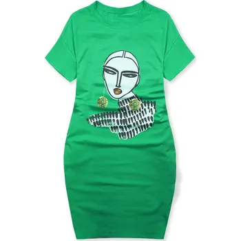 Dámské oblečení Zelené plus size šaty MODEL