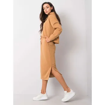 Camel hnědý komplet z bavlny RUE PARIS RV-