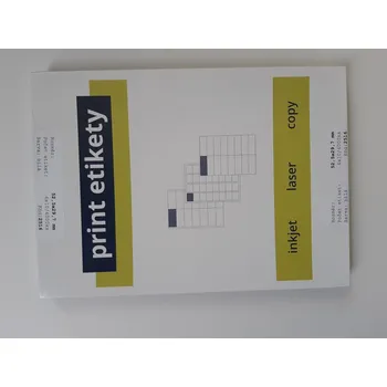 Samolepící etiketa Etiketa Print 52,5x29,7mm