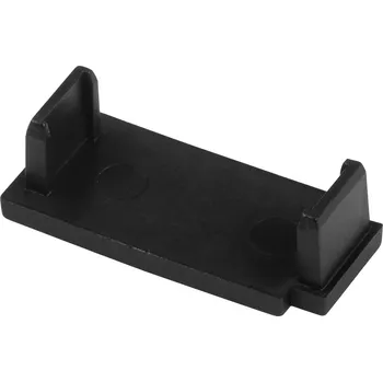 Příslušenství pro garnýž Dekodum Jednoduchá koncovka pro PVC stropní lištu černá - 2 ks