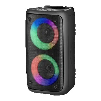 Elektronika Defender reproduktor BOOMER 20, Li-Ion, 2.0, 20W, černý, regulace hlasitosti, LED podsvícení, BT 5.0, TWS, 150Hz~18kHz