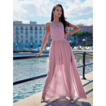 Dámské šaty Šifonové šaty na svatbu, Starorůžové Velikost: 34