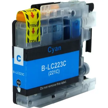 Cartridge Brother LC-223C - LC223C kompatibilní azurová