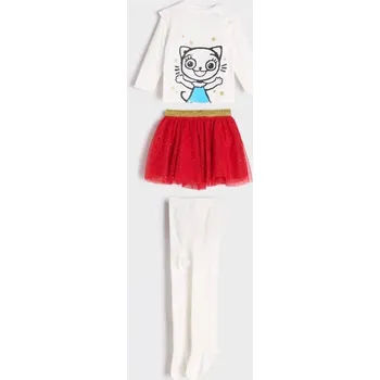 Sinsay - Žerzejová souprava Kitty Kotty - krémová - 030BZ-01X - 030BZ-01X-74-1