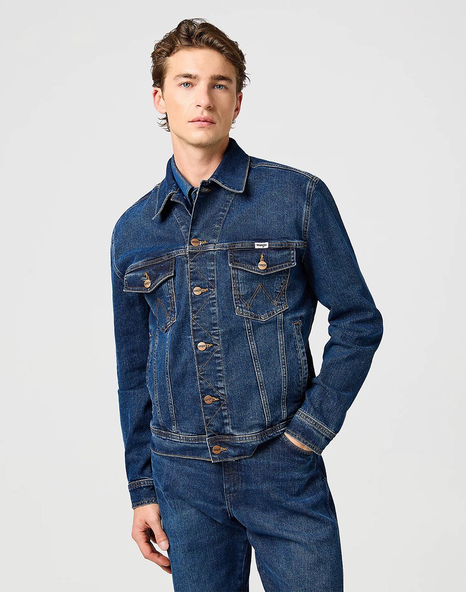 Pánská riflová bunda WRANGLER CLASSIC JACKET MEADOW HAZE 112362651 Velikost: 2XL