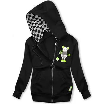 Dívčí mikina Černá mikina na zip