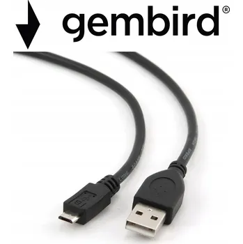 Datový kabel Kabel Gembird USB - microUSB typ B 0,3 m černý