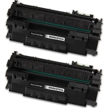 Double pack toneru HP 53A - Q7553A kompatibilní černý