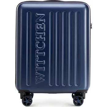 Kabinový tmavě modry kufr z ABS-u s vyraženým logem | WITTCHEN | 56-3A-501-90