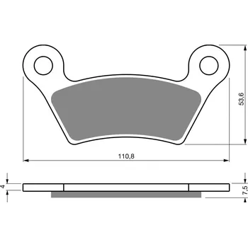 Brzdová destička Brzdové destičky GOLDFREN 407 AD STREET 407 AD