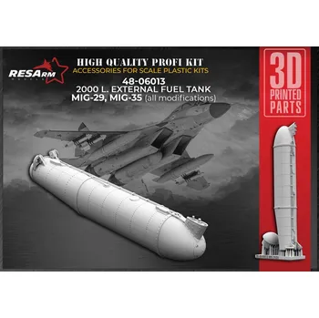 Plastikový model RESARM 1/48 MiG-29 / MiG-35 2000l Fuel Tank