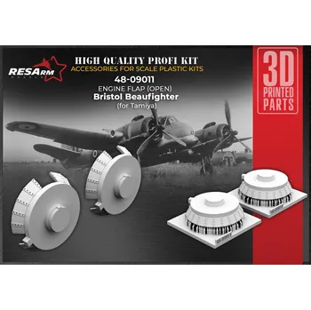 Plastikový model RESARM 1/48 Bristol Beaufighter Engine Flaps open (TAM)