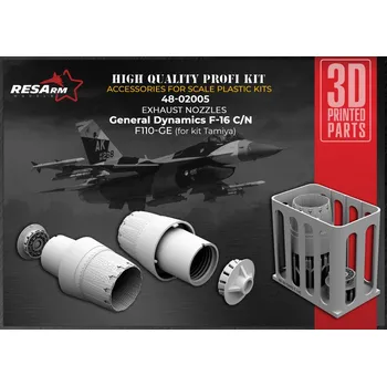 Plastikový model RESARM 1/48 F-16 C/N exhaust nozzles (TAM)
